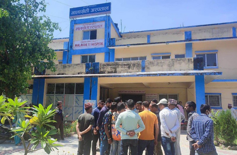 उपचाररत्त सुत्केरीको मृत्यु, कैलालीको मालाखेती अस्पताल क्षेत्र तनावग्रस्त